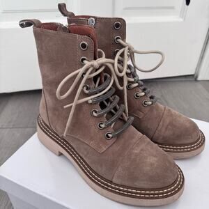 L’Idea by Lori Tan Suede Moto Boots